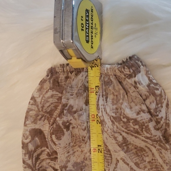 Liz Claiborne Sheer Top Blouse w/ Camisole Long Sleeve Peasant Style Sz S - Picture 9 of 13